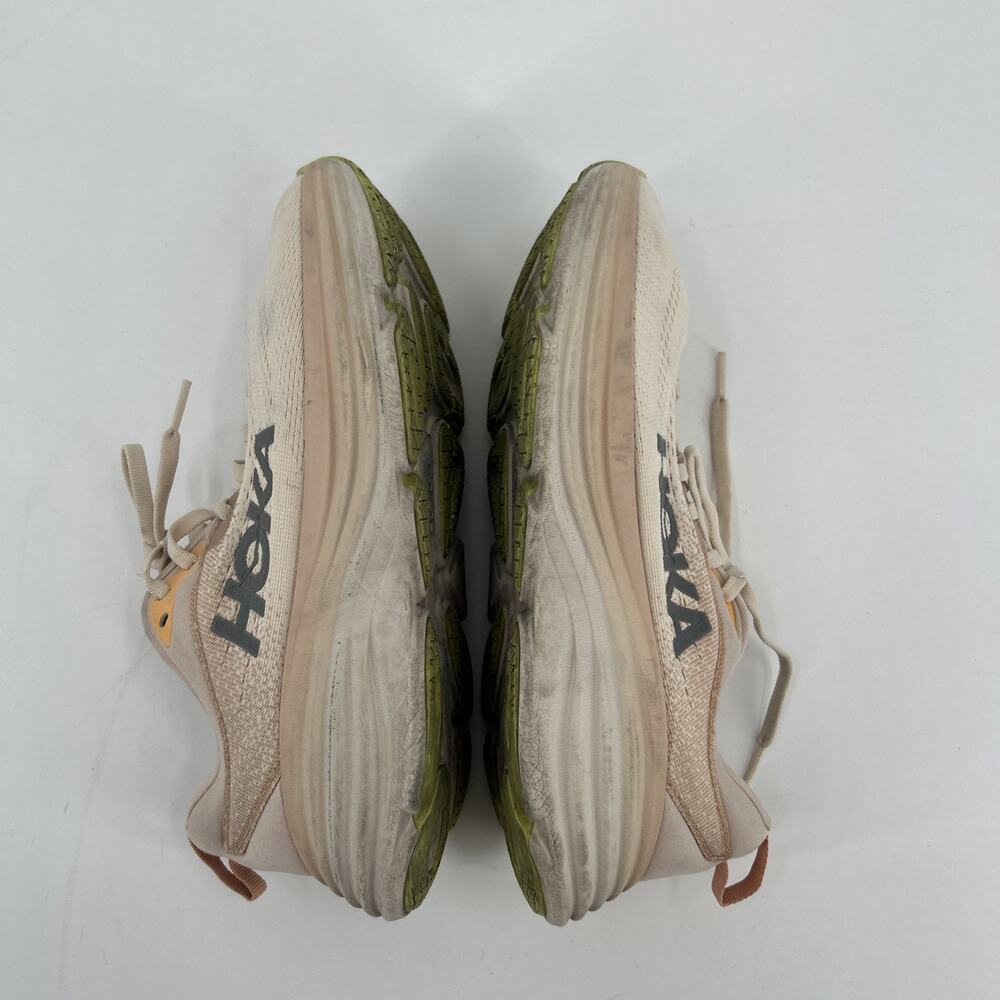 Hoka One One Bondi 8 Sneaker Womens Size 7.5B Cream Vanilla Used - Picture 8 of 9